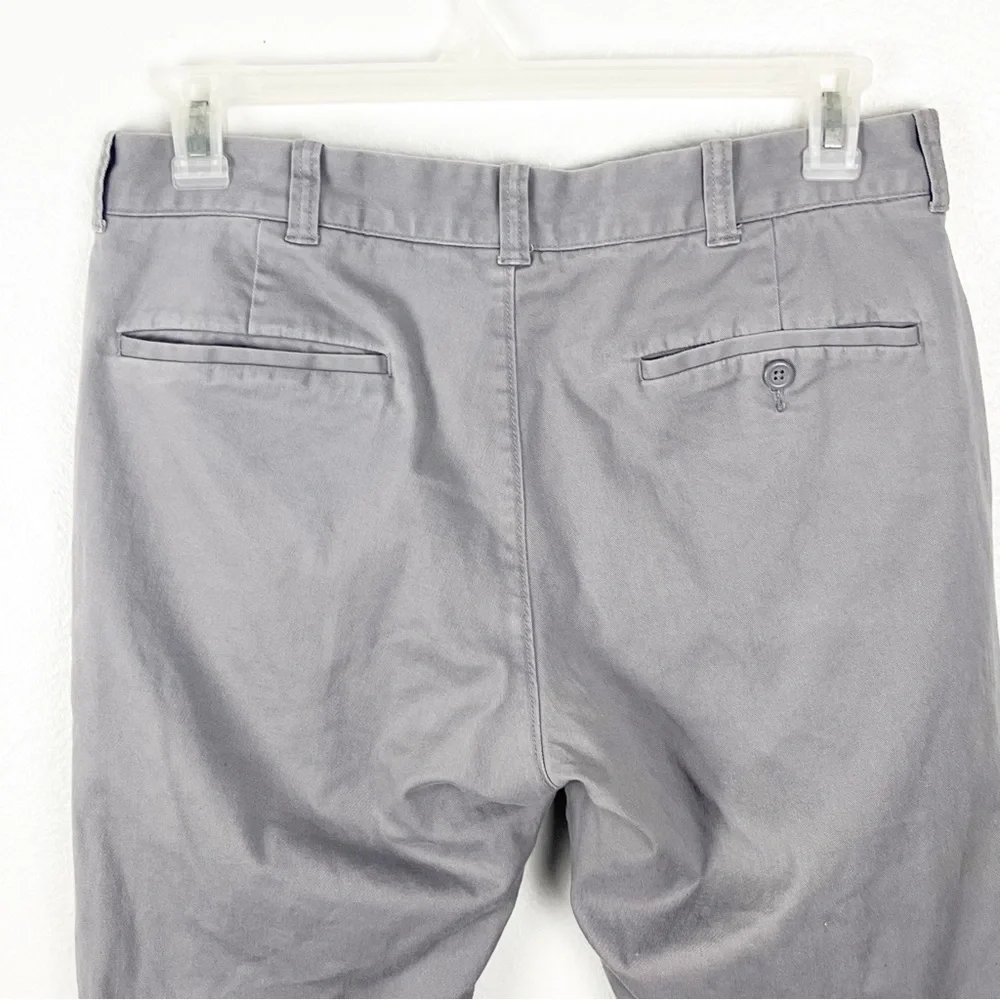 J. CREW Mercantile Flex Light Gray Fleece Lined Pants, Size 33 x 30